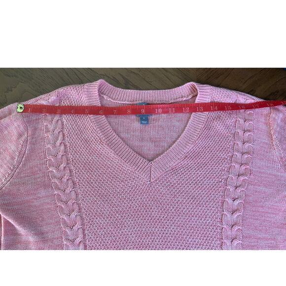 Soho New York&Co Jeans Women's Sweater Size M Tie Pink - Picture 7 of 10